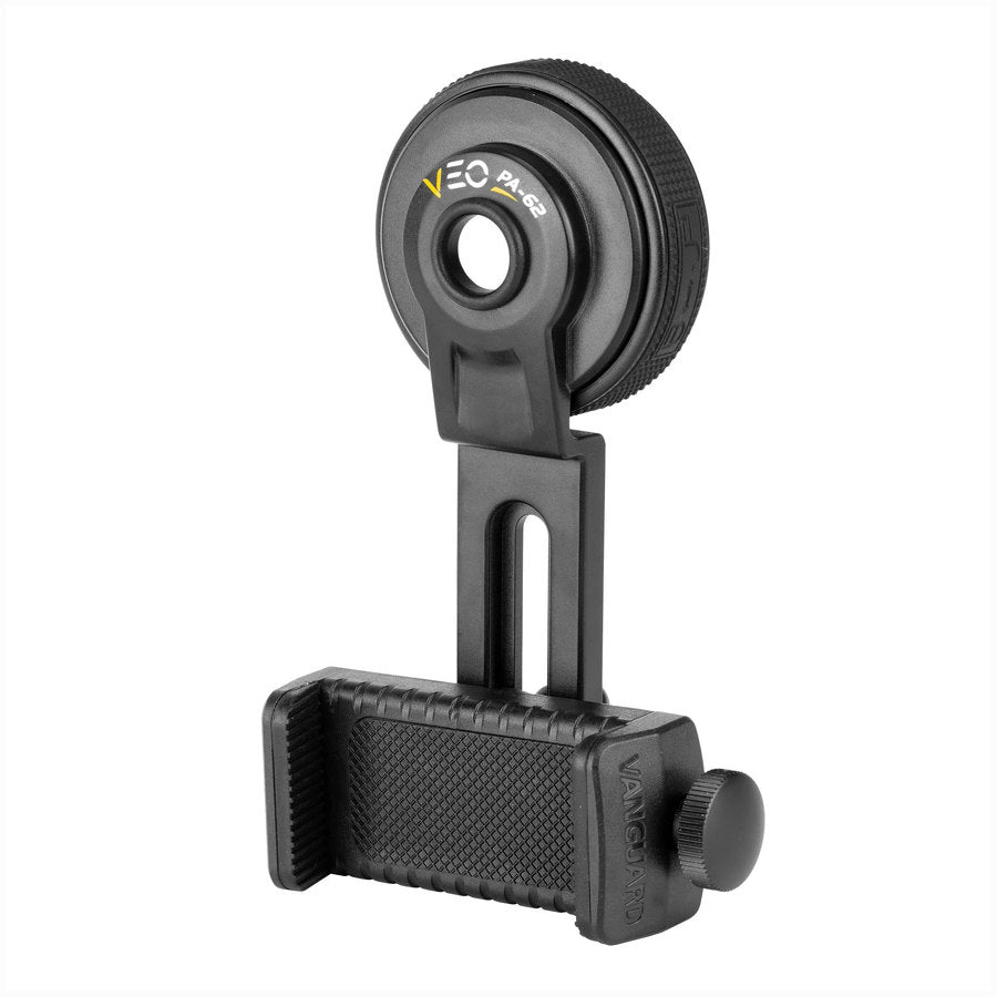 Universell digiscoping-adapter för smartphone/optik med Bluetooth-fjärrkontroll 