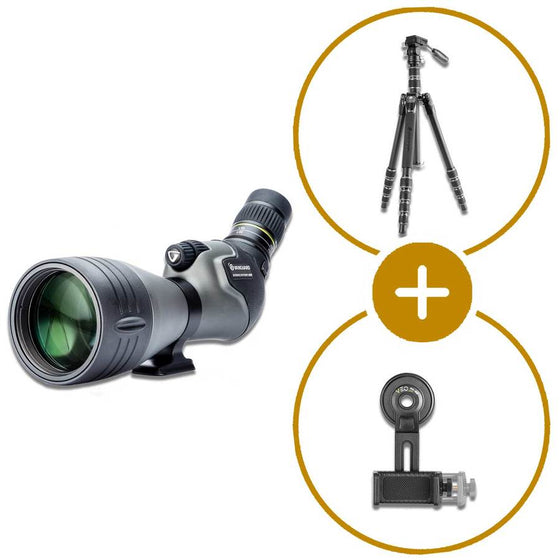 Paket tubkikare Vanguard Endeavor 82hd 20-60 x 80 + stativ veo3 go 265hap + digiscoping-kit 
