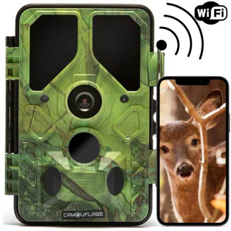 Jaktkamera Camouflage EZ45 wifi med sändning till smartphone 
