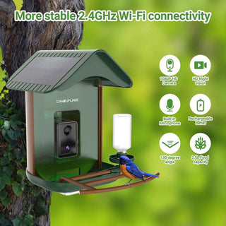 Uppkopplad fågelmatare med artigenkänning via AI 