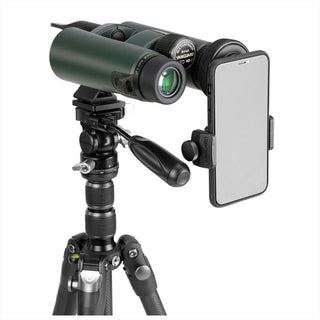 Universell digiscoping-adapter för smartphone/optik med Bluetooth-fjärrkontroll 