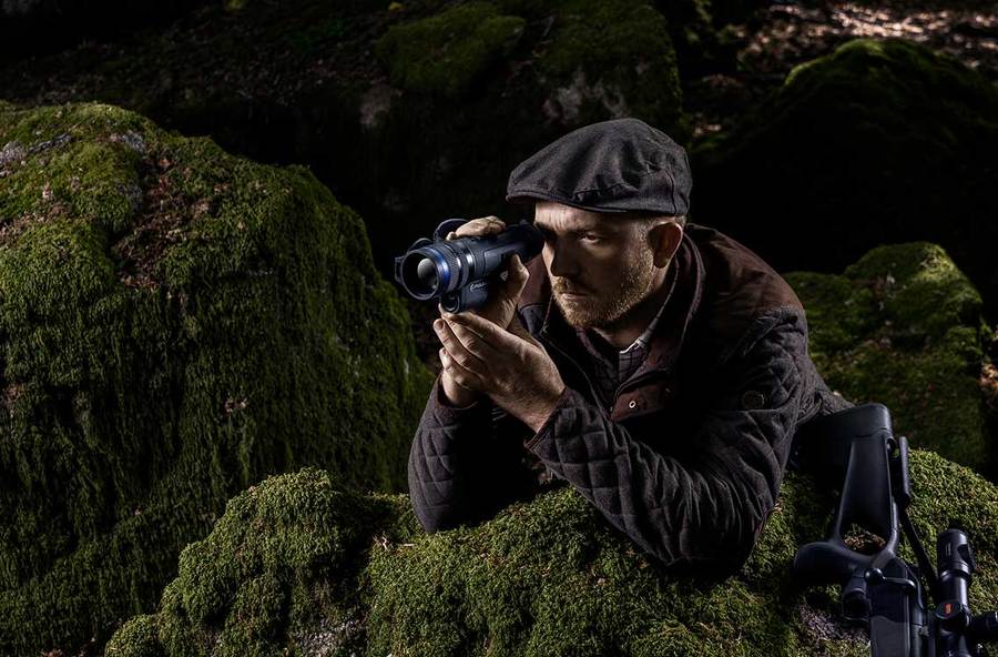 PULSAR termisk bildmonokulär TELOS LRF XL50 med integrerad avståndsmätare 