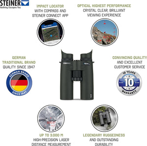 Kikare Steiner eRanger LRF 10x42 med integrerad avståndsmätare 