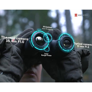 Optiska och termiska kikare med avståndsmätare Hikmicro HABROK HQ35LN 